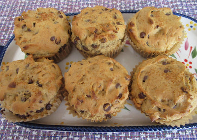 Muffins de Chocolate con Chips Sin Gluten - Veganos y Sin Lácteos