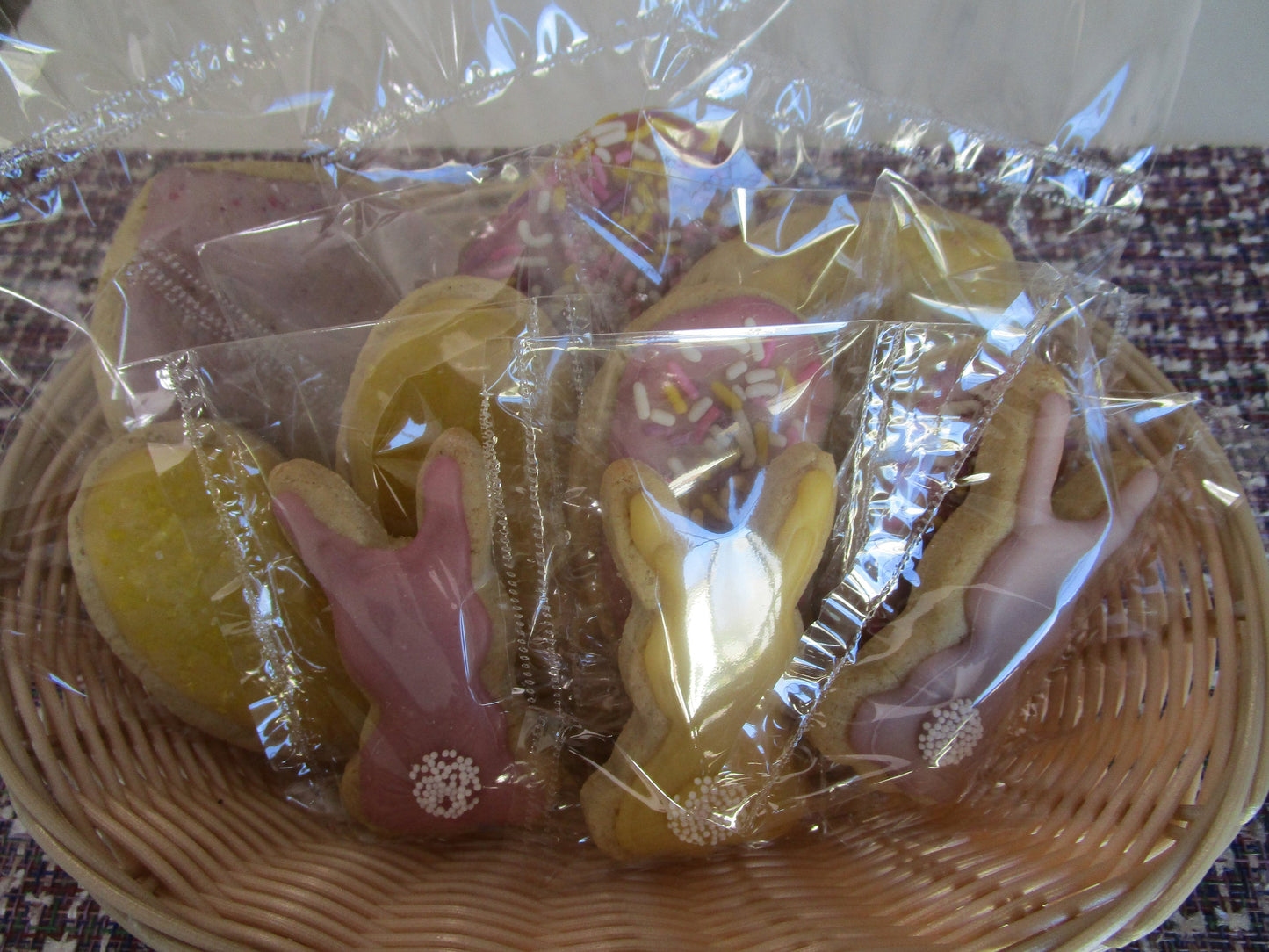 Panier-cadeau de Pâques - Biscuits sucrés sans gluten