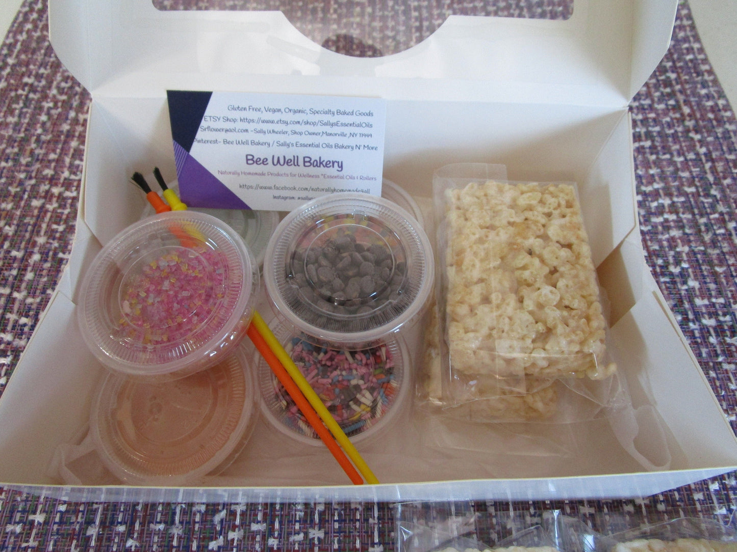 Kit de Treats de Riz Soufflé Sans Gluten avec Paillettes Naturelles