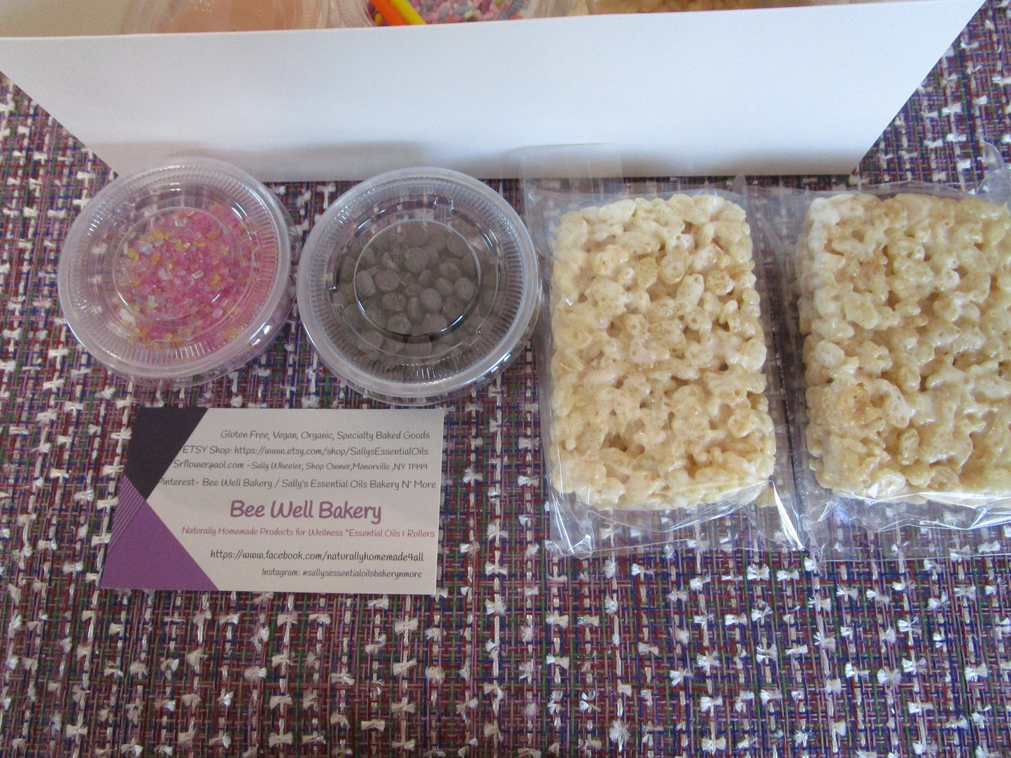Kit de Treats de Riz Soufflé Sans Gluten avec Paillettes Naturelles