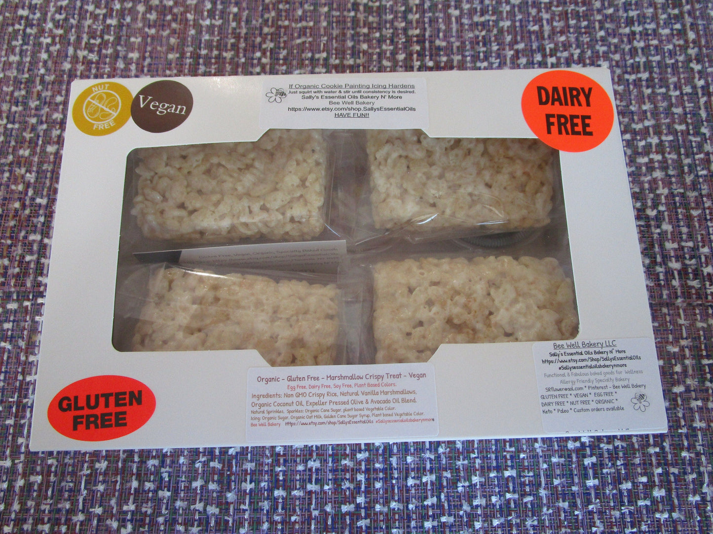 Kit de Treats de Riz Soufflé Sans Gluten avec Paillettes Naturelles