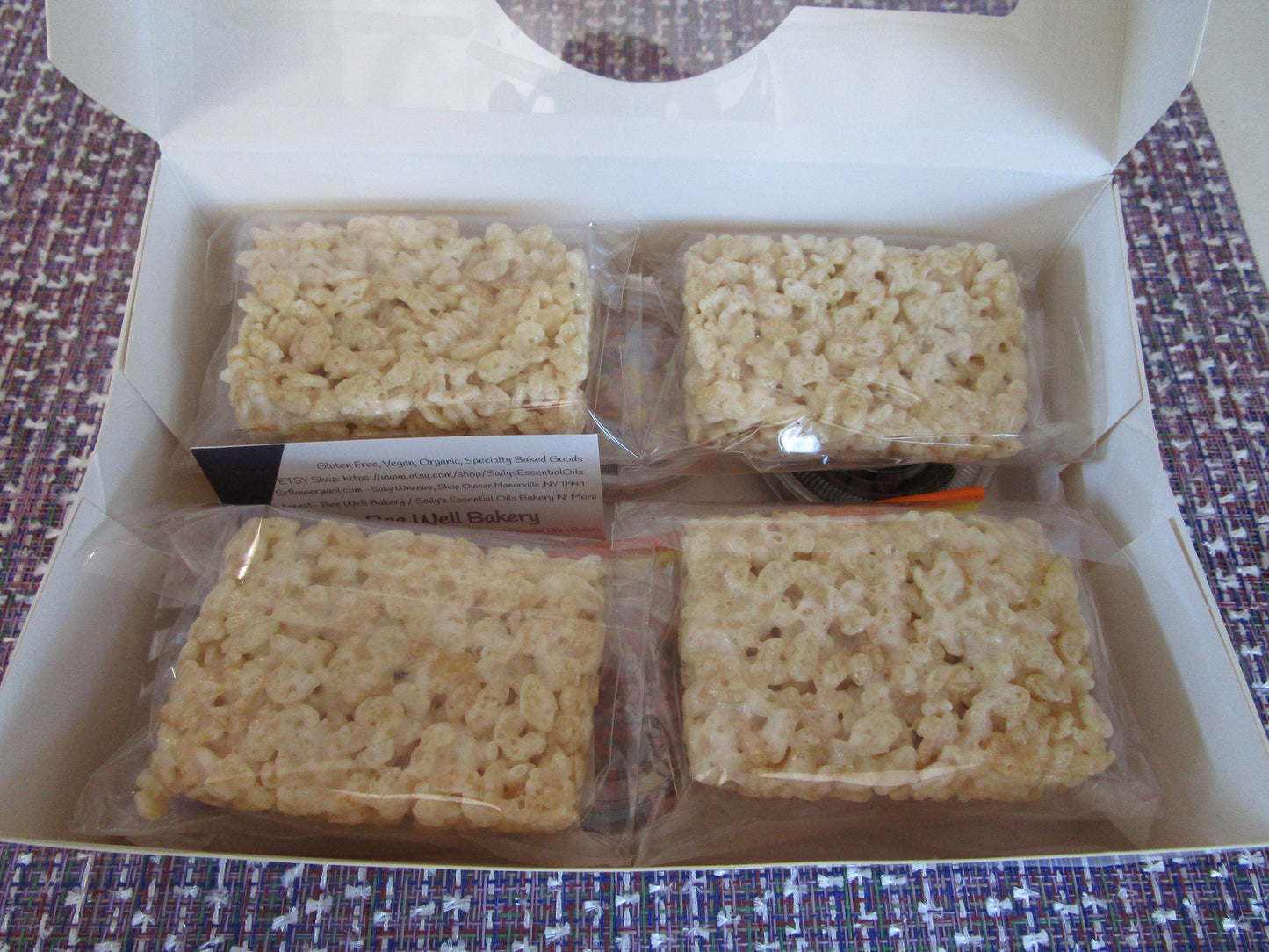 Kit de Treats de Riz Soufflé Sans Gluten avec Paillettes Naturelles