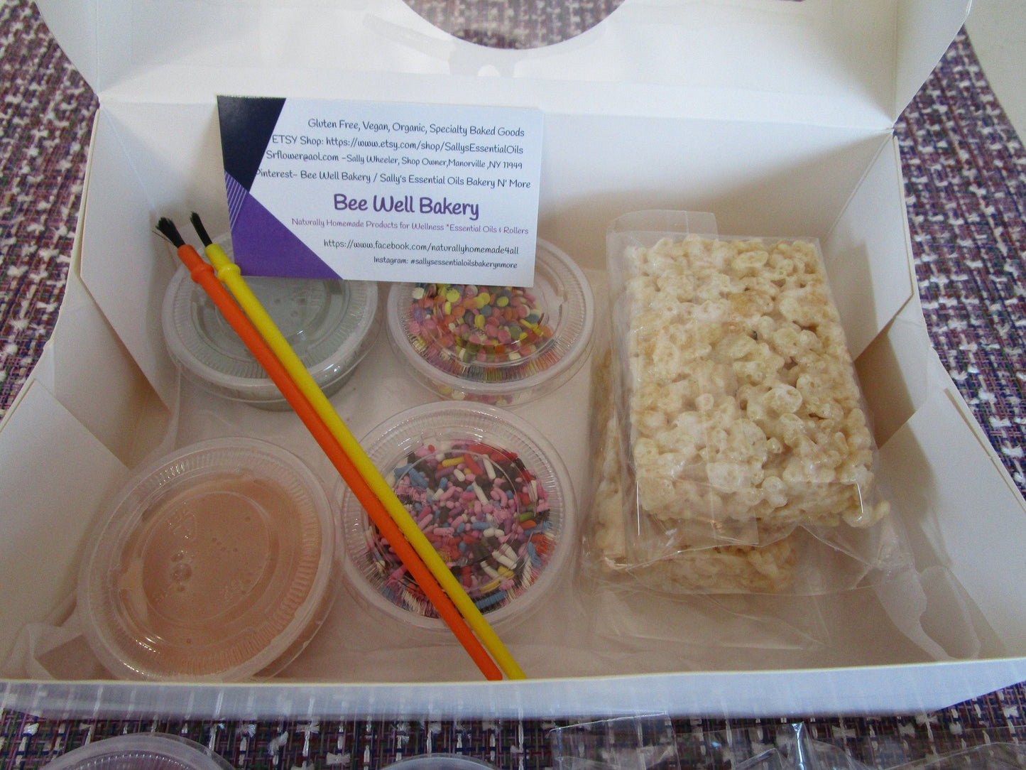 Kit de Treats de Riz Soufflé Sans Gluten avec Paillettes Naturelles