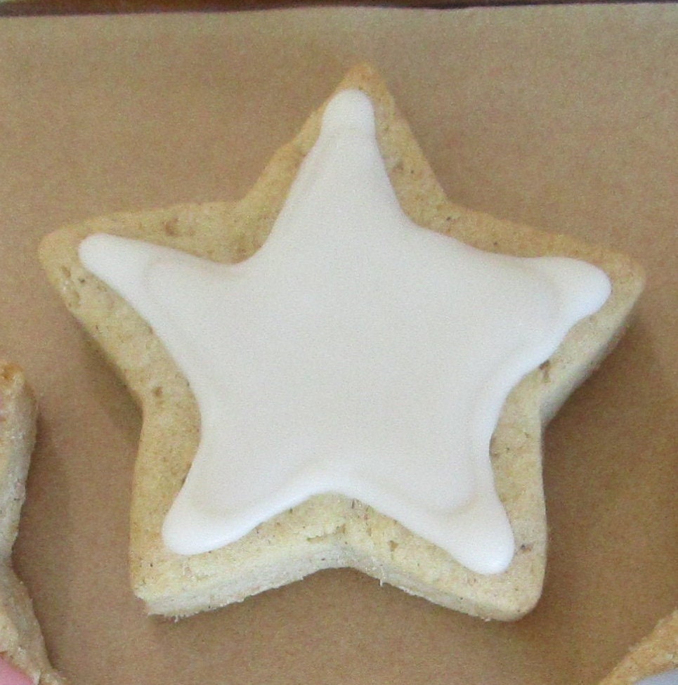 Biscuits en Étoile au Sucre - Sans Gluten et Végétalien, Rouge Blanc Bleu