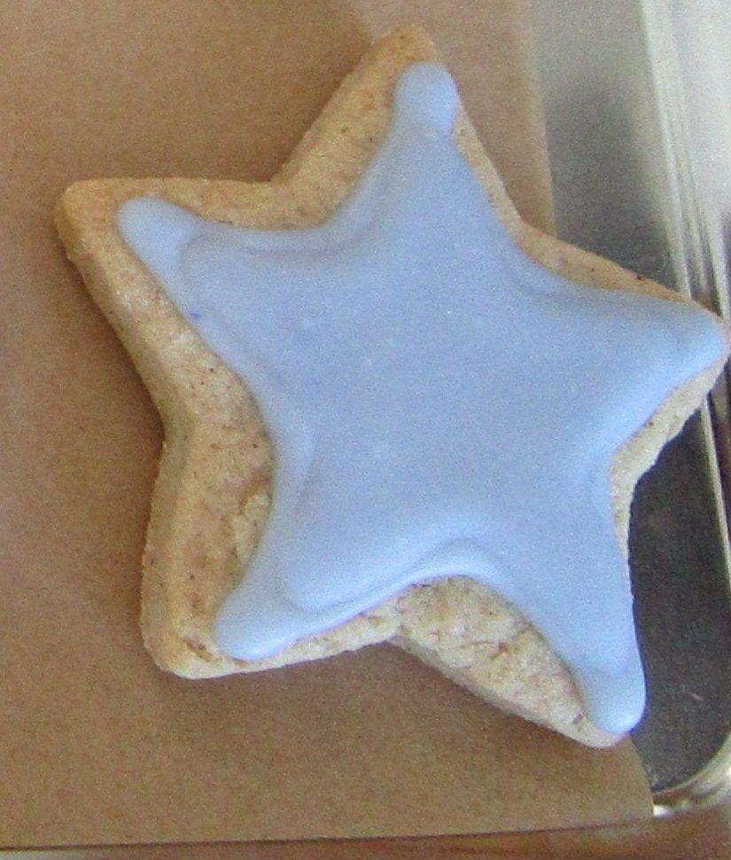Biscuits en Étoile au Sucre - Sans Gluten et Végétalien, Rouge Blanc Bleu
