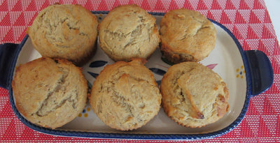 Muffins de Alforfón con Chispas de Chocolate Sin Gluten - Veganos y Sin Lácteos