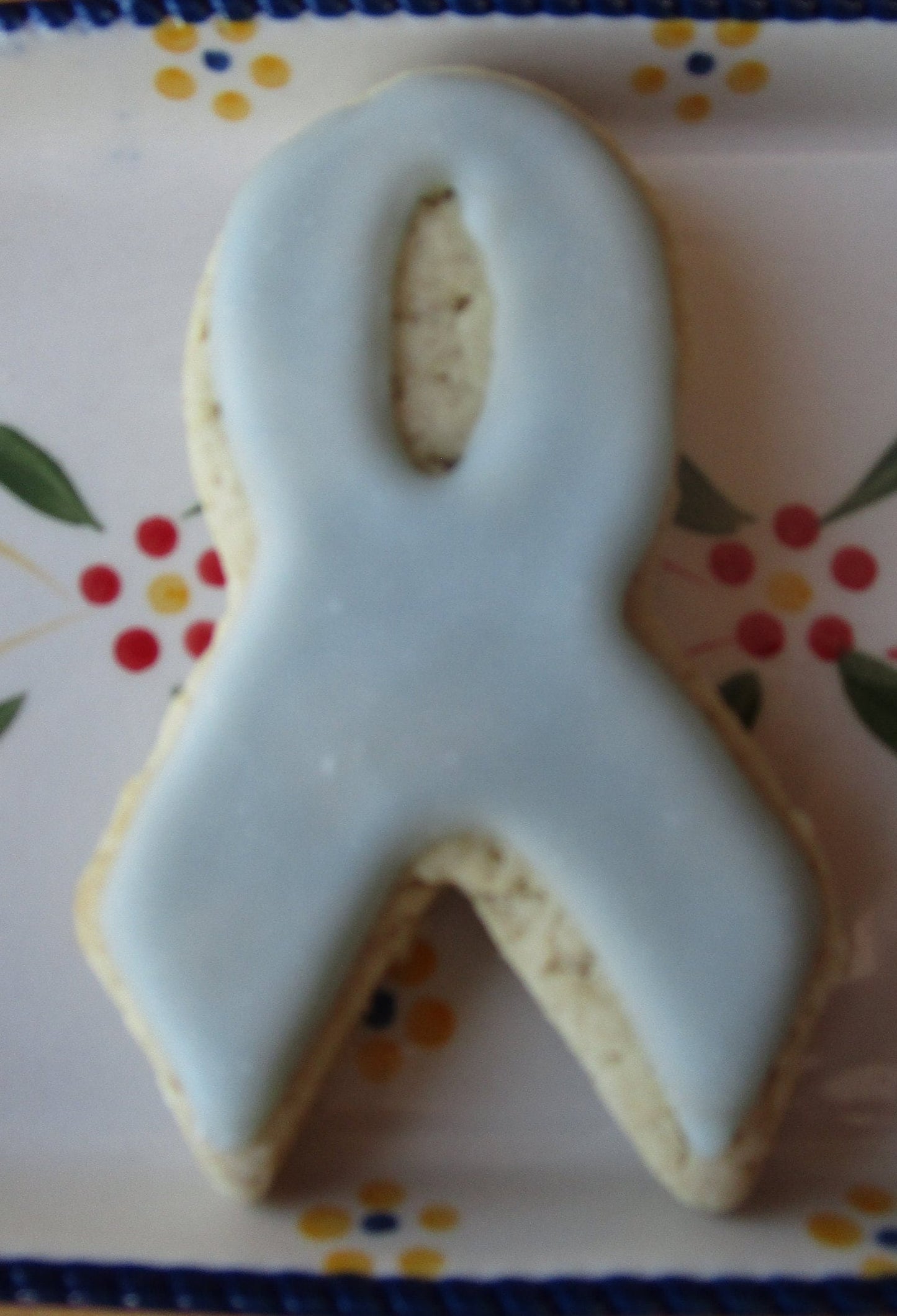 Biscuits en forme de ruban de sensibilisation sans gluten - Végétalien et sans noix