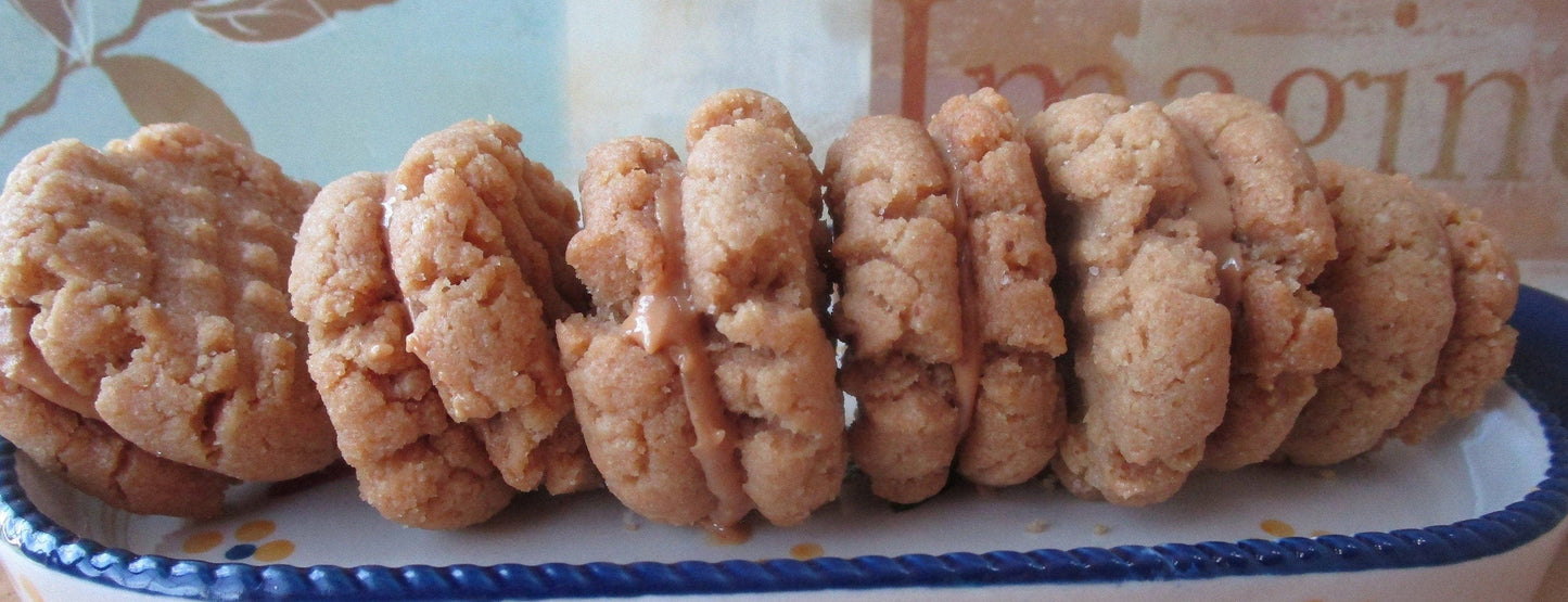 Sandwich de biscuits au beurre de cacahuète KETO - Sans gluten et végan