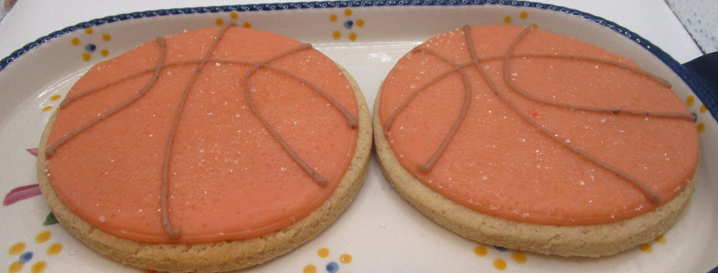 Basketball Cookies - Gluten Free, Vegan, Nut Free Treats
