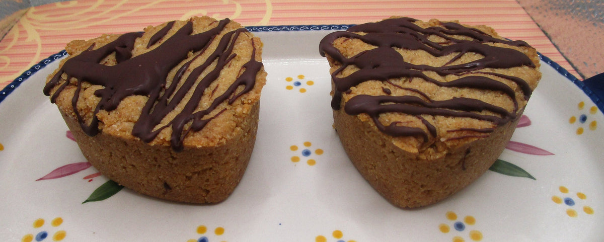 Taza de Corazón de Mantequilla de Maní Alta en Proteínas - Snack Vegano y Sin Gluten