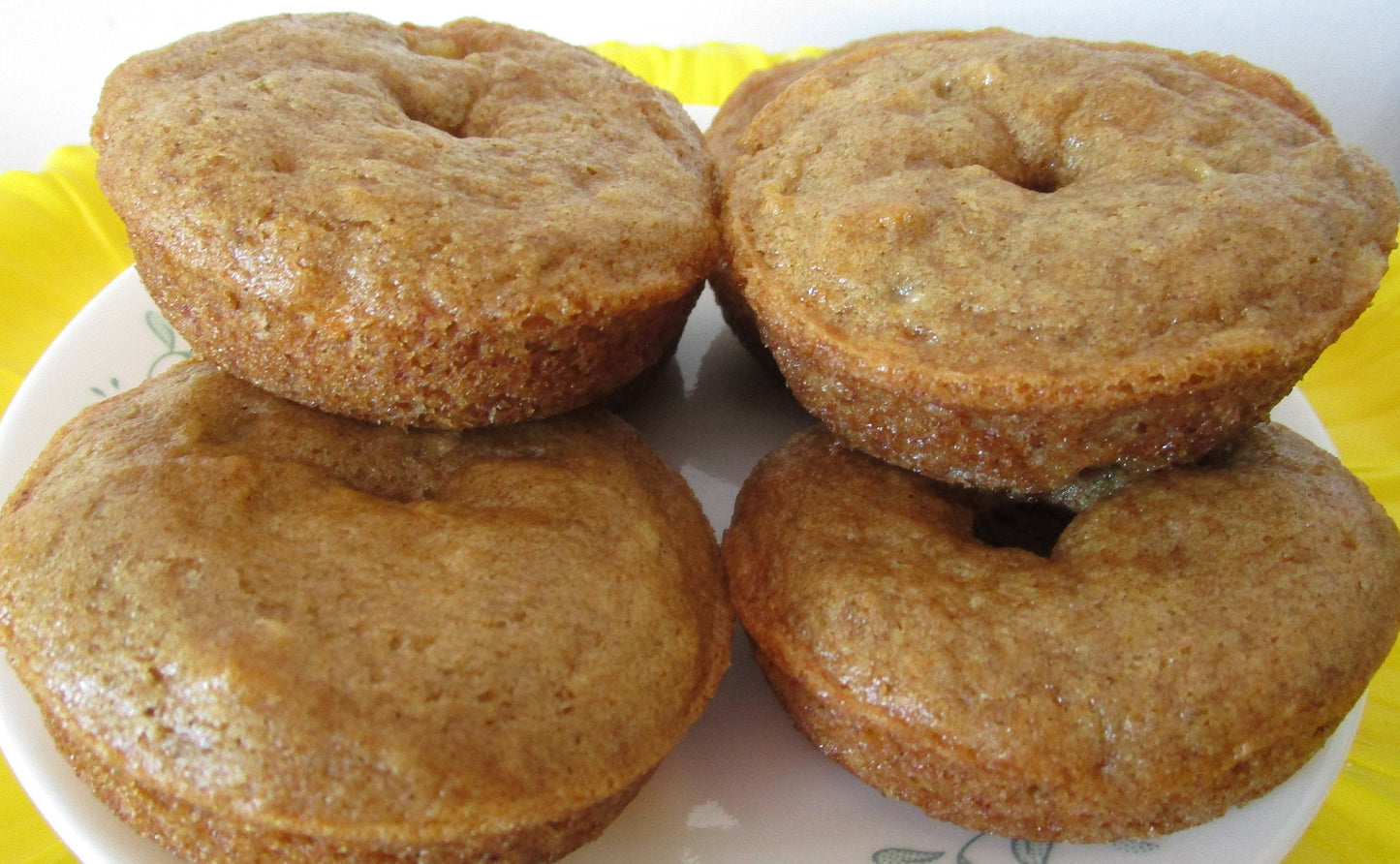 Gluten Free Banana Bread Donuts - Vegan & Nut Free