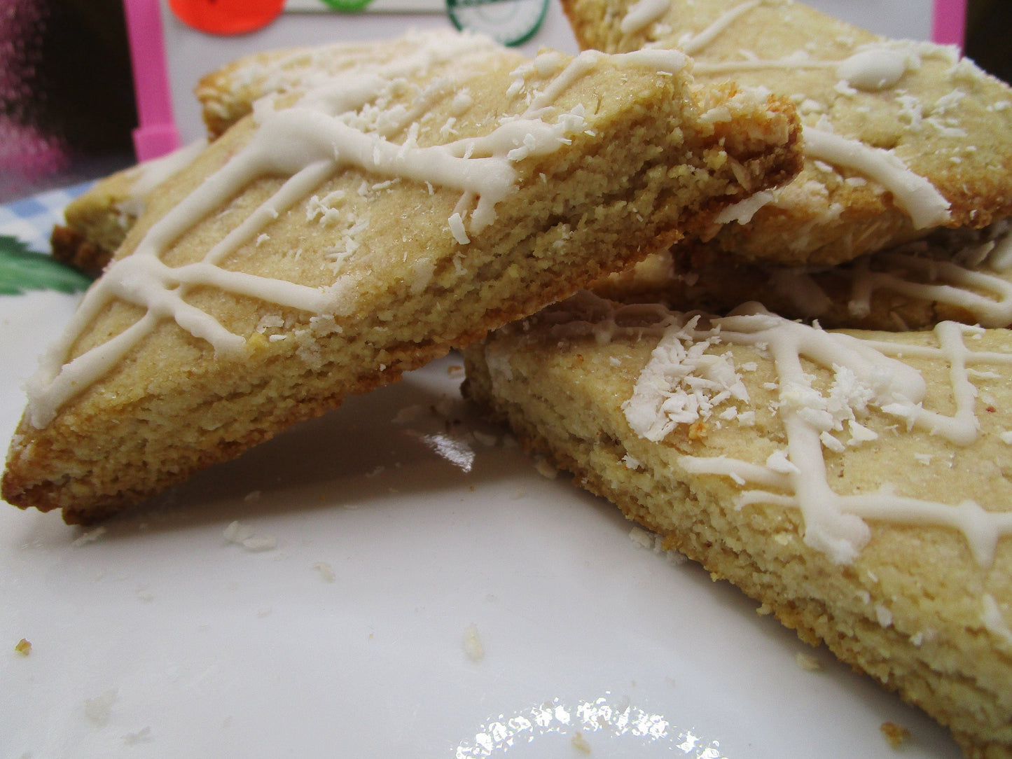 Scone Keto à la Noix de Coco et à l'Ananas - Sans Gluten et Végétalien
