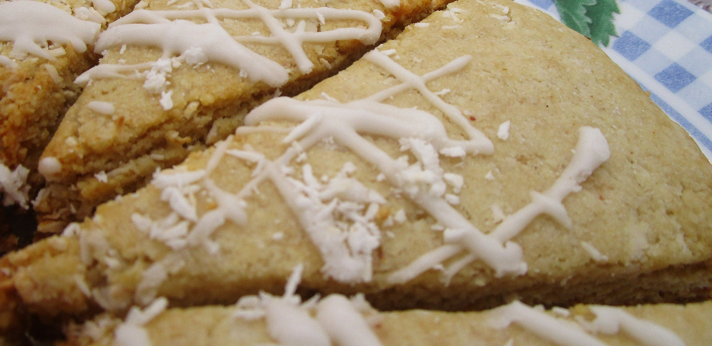 Scone Keto à la Noix de Coco et à l'Ananas - Sans Gluten et Végétalien