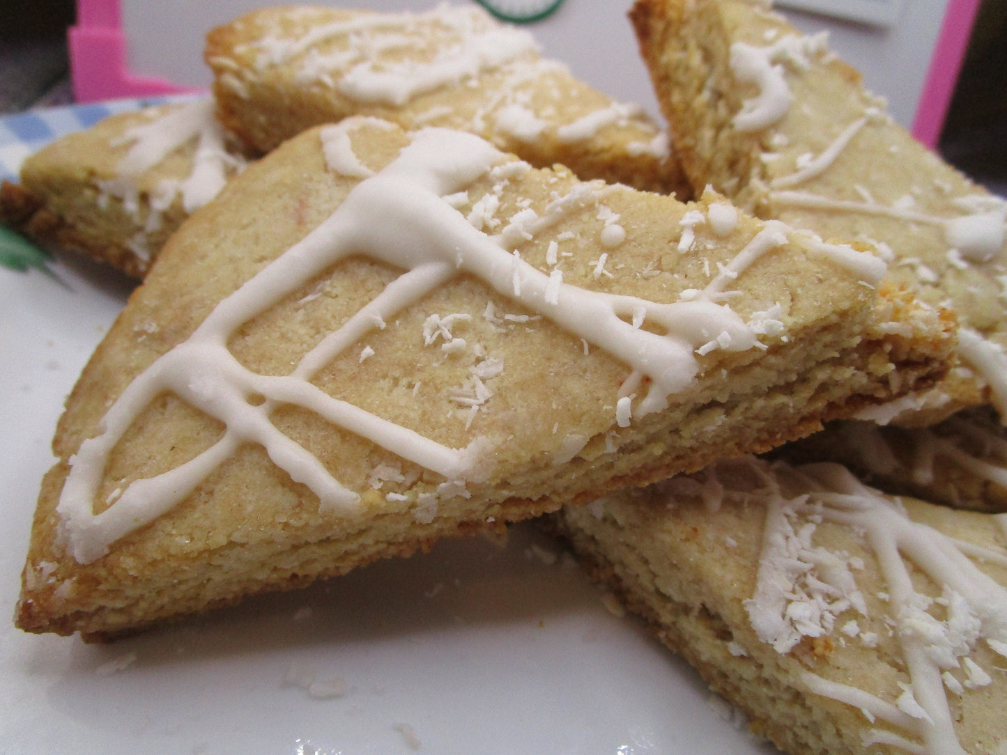 Scone Keto à la Noix de Coco et à l'Ananas - Sans Gluten et Végétalien