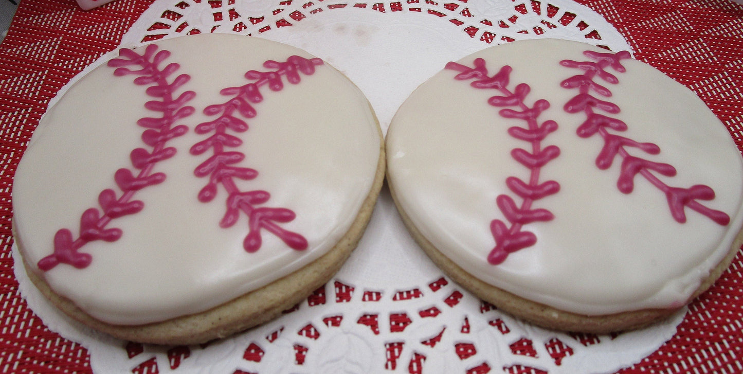 Premium Gluten Free Sugar Cookies - Baseball Edition