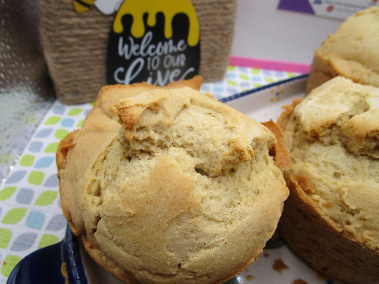 Biscuits de thé biologiques sans gluten avec raisins et canneberges