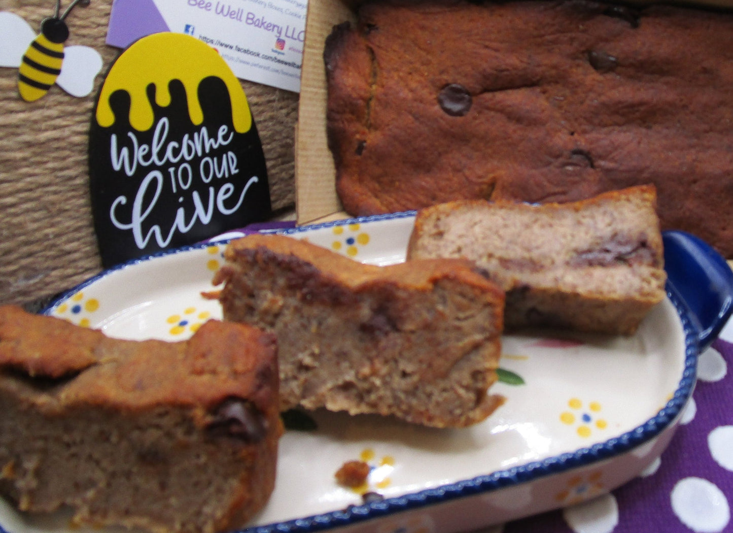 Pain aux bananes au chocolat mocha - Sans gluten et végan