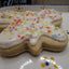 Échantillon de biscuits sucrés sans gluten avec glaçage au guimauve