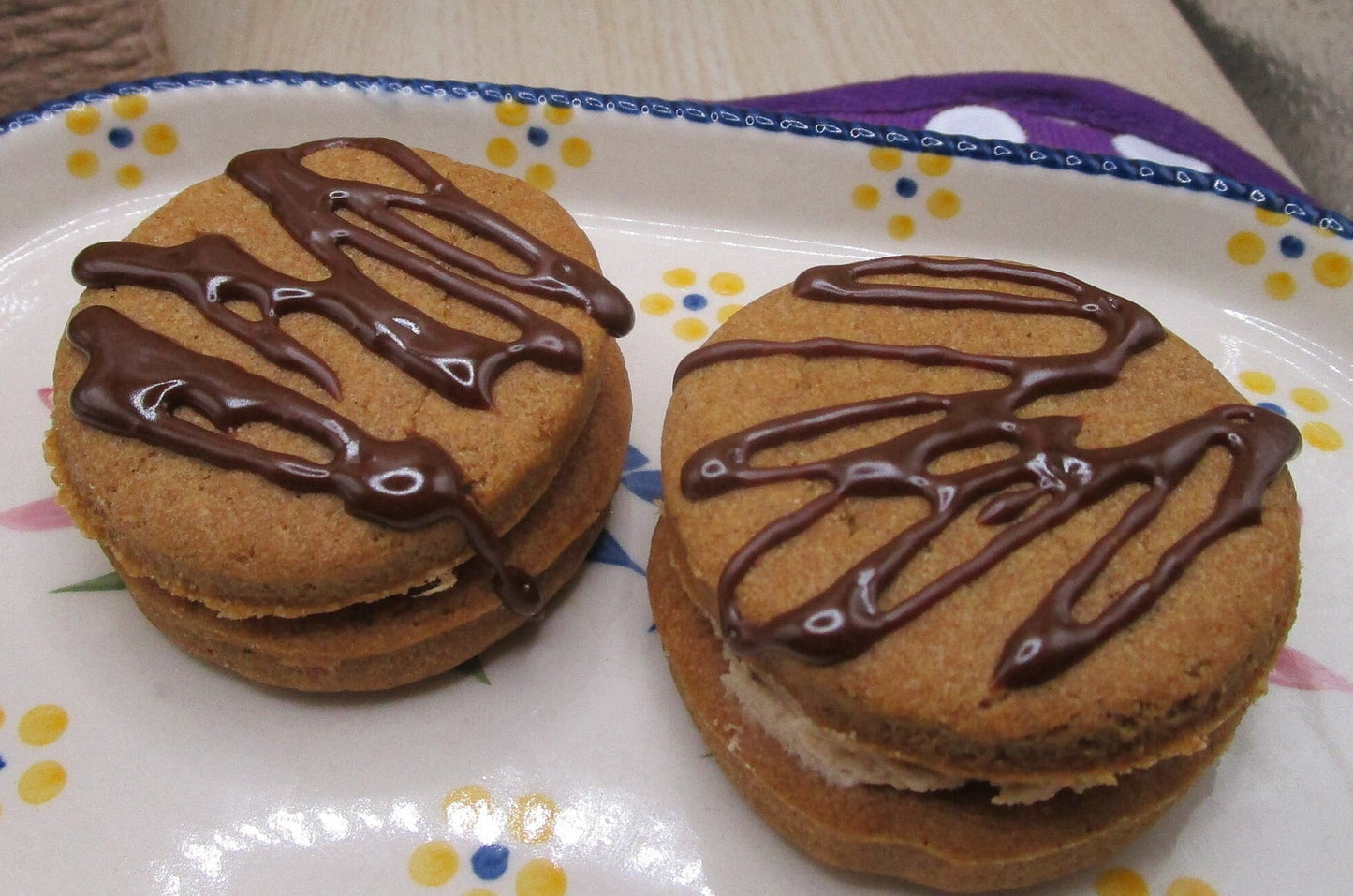 Sandwich de biscuits à la crème d'érable sans gluten - Végétalien et sans produits laitiers