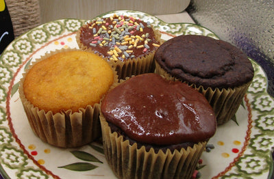 Sugar Free Gluten Free Cupcakes - Chocolate & Vanilla