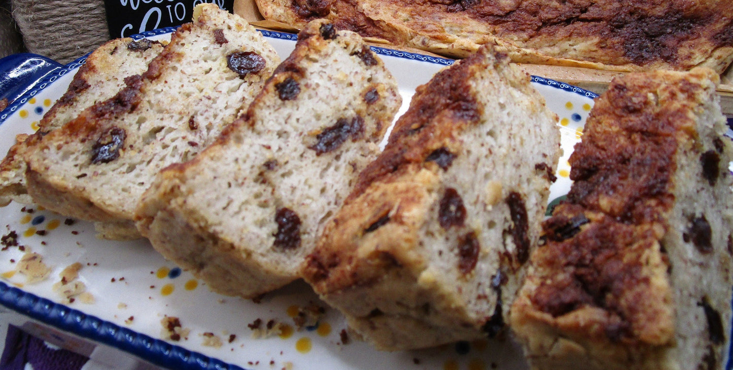 Pain à la cannelle et aux raisins biologique sans gluten - Végétalien et sans allergènes