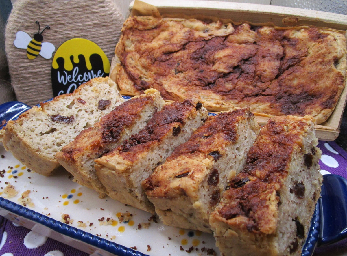 Pan de Pasas y Canela Orgánico Sin Gluten - Vegano y Amigable con Alérgenos