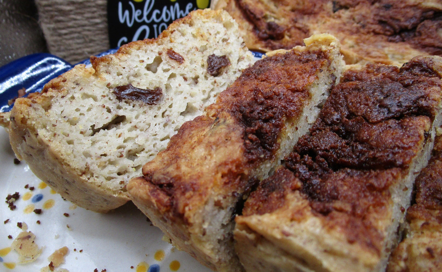Pain à la cannelle et aux raisins biologique sans gluten - Végétalien et sans allergènes