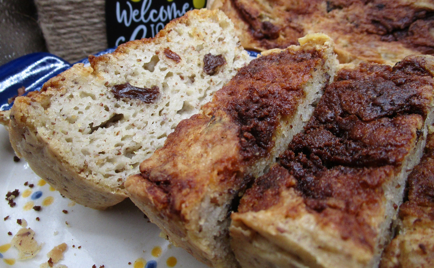 Pan de Pasas y Canela Sin Gluten Premium - Alto en Proteínas y Vegano