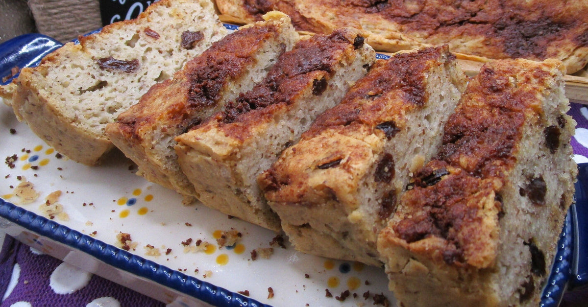 Pan de Pasas y Canela Orgánico Sin Gluten - Vegano y Amigable con Alérgenos