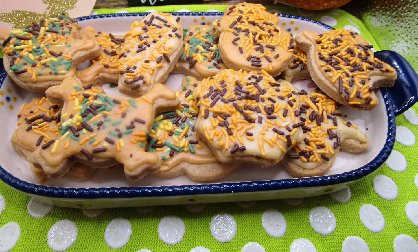 Gluten Free Thanksgiving Sugar Cookies - Vegan & Nut Free