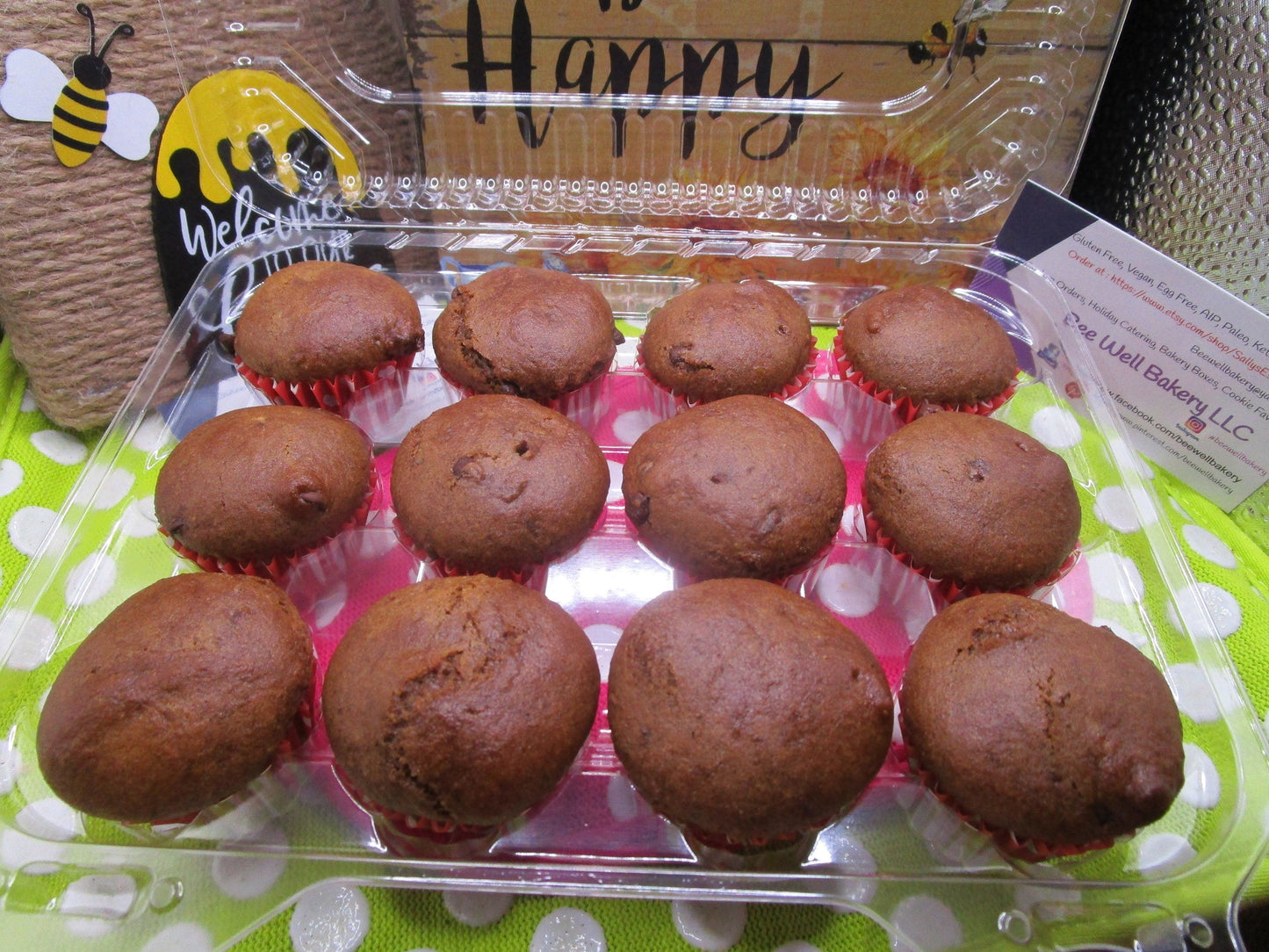 Mini Muffins de Doble Chocolate - Sin Gluten y Veganos