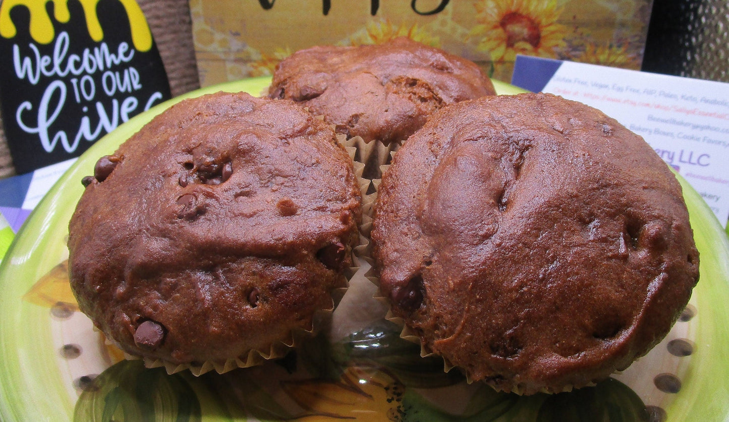 Mini Muffins de Doble Chocolate - Sin Gluten y Veganos