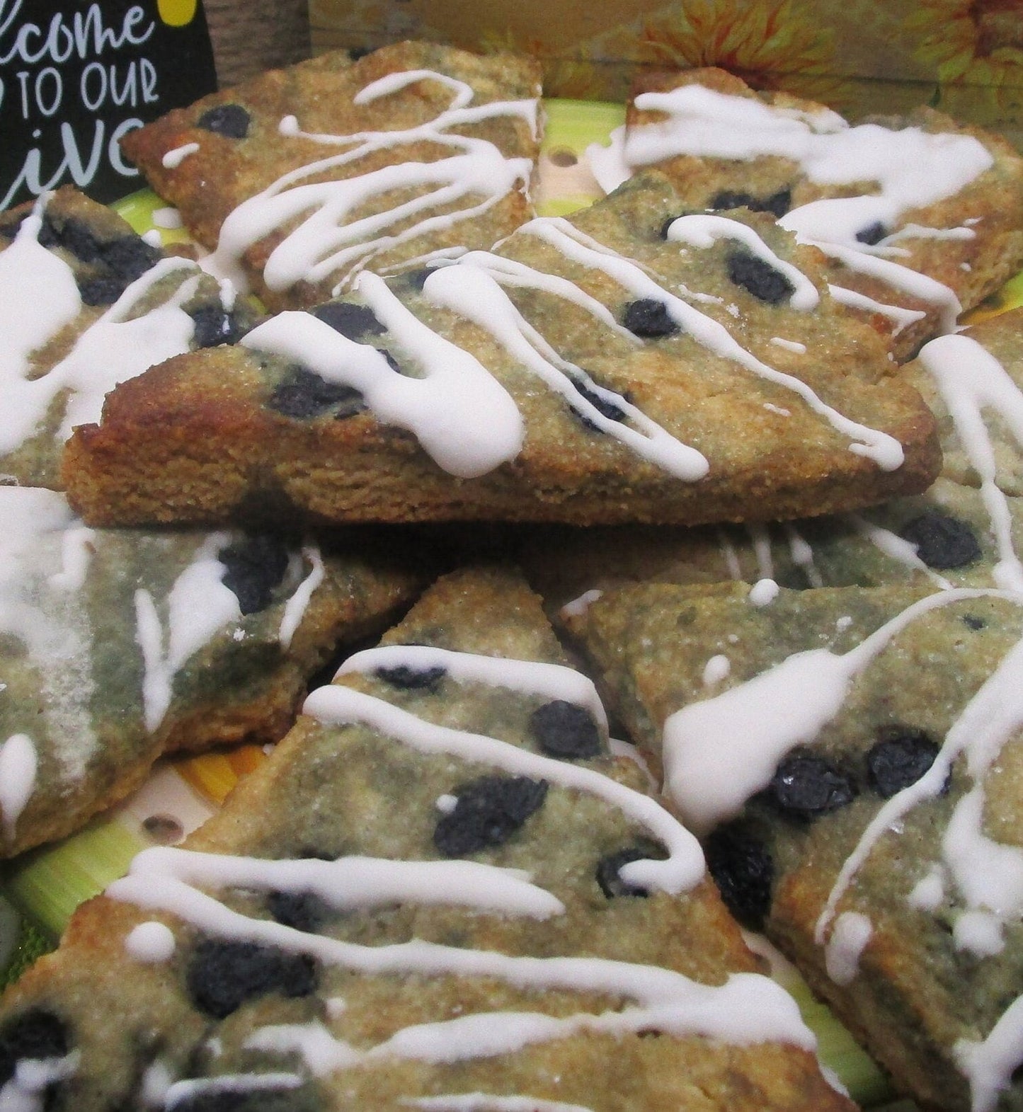 Scone Keto aux Myrtilles Sauvages - Sans Gluten & Végétalien
