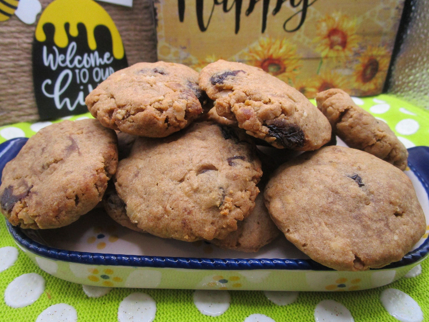 Galletas de Canela y Pasas Sin Gluten - Snack Vegano de Proteína