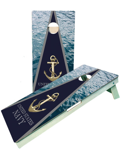Premium USA Navy Veteran Cornhole Boards - Built to Last - Korvel