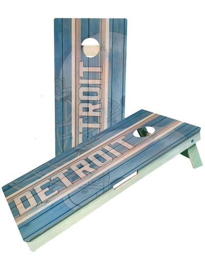Premium Detroit Football Team Cornhole Game Boards - Korvel