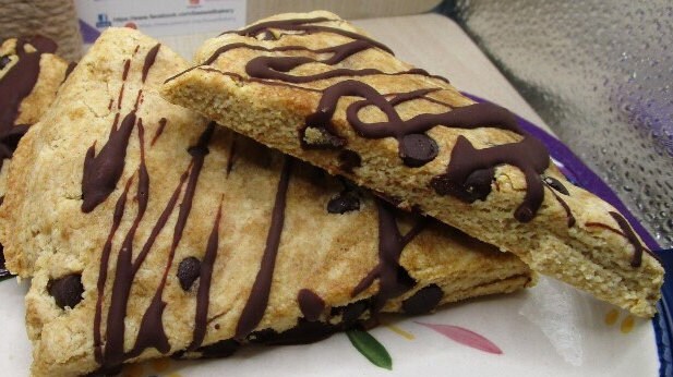 Scone de Chocolate con Mocha Keto - Sin Gluten y Vegano