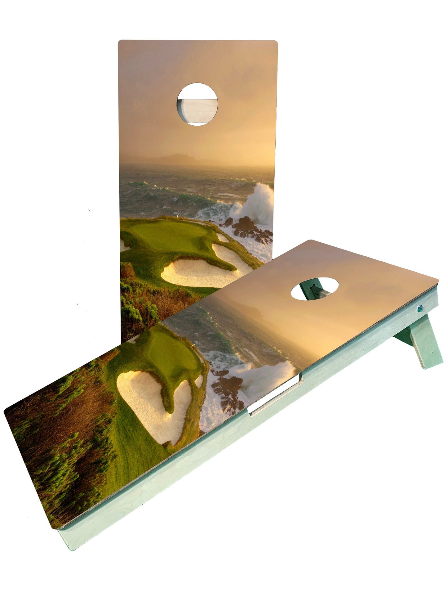 Premium Pebble Beach Golf Cornhole Boards - Ultimate Outdoor Fun - Korvel