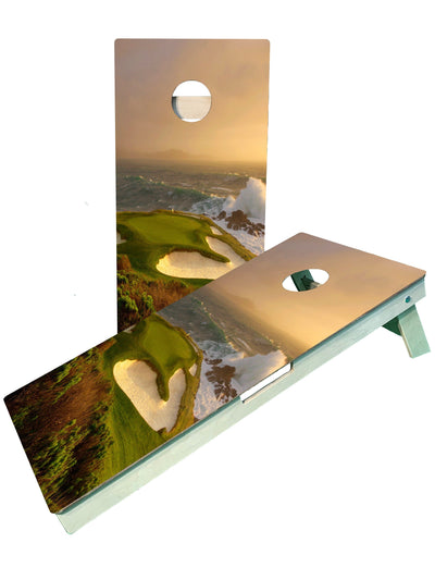 Premium Pebble Beach Golf Cornhole Boards - Ultimate Outdoor Fun - Korvel