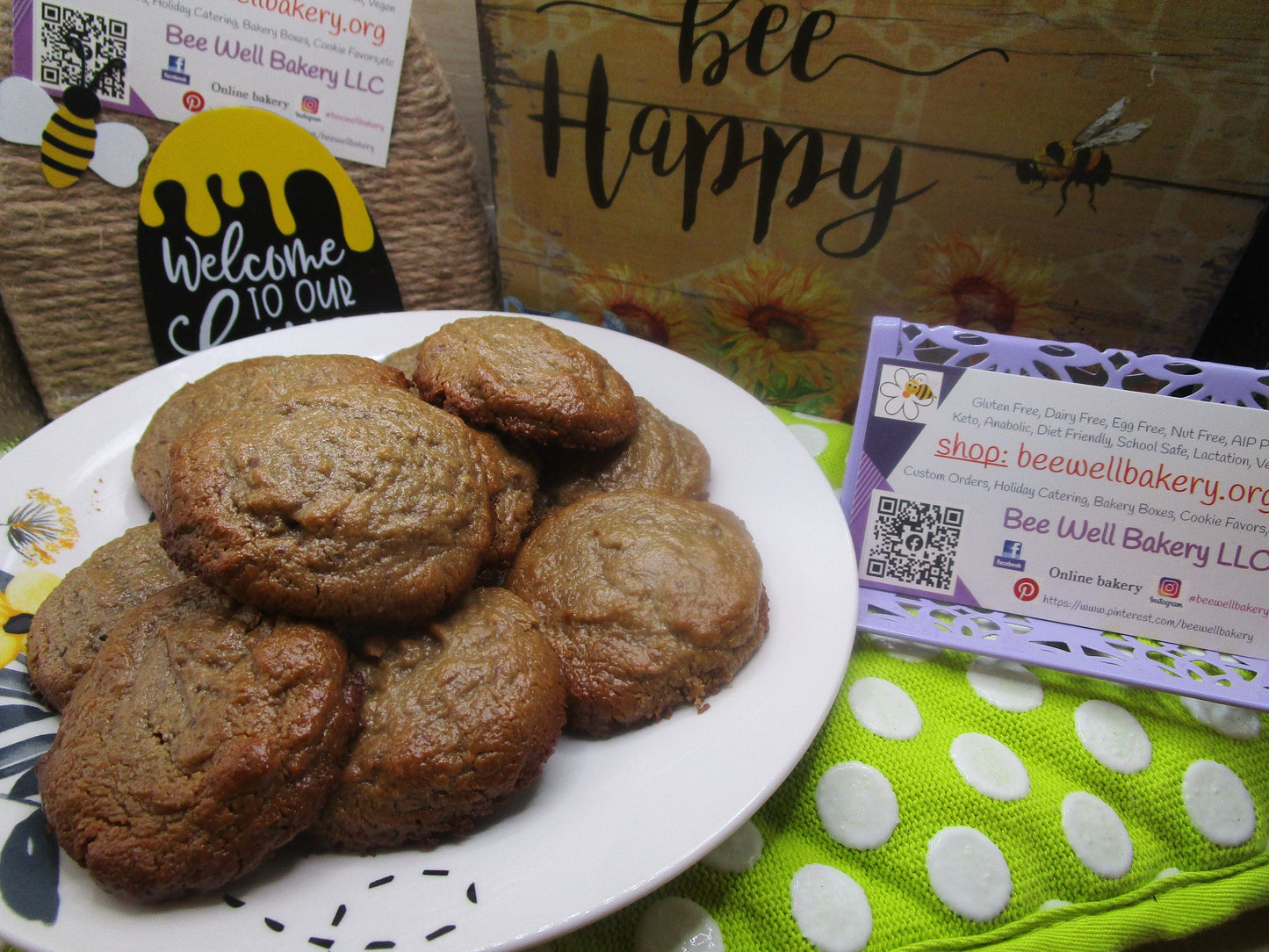 Biscuits biologiques sans céréales - Friandises sans gluten et sans noix