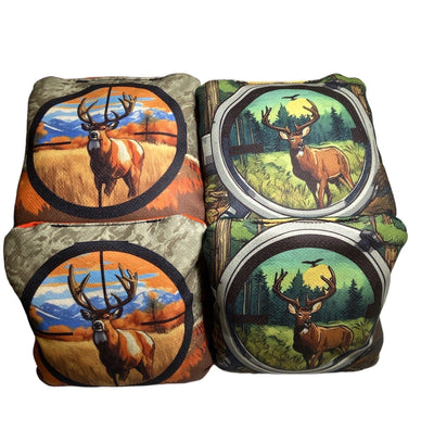 Premium Deer Hunting Slick & Stick Cornhole Bags Set - Korvel