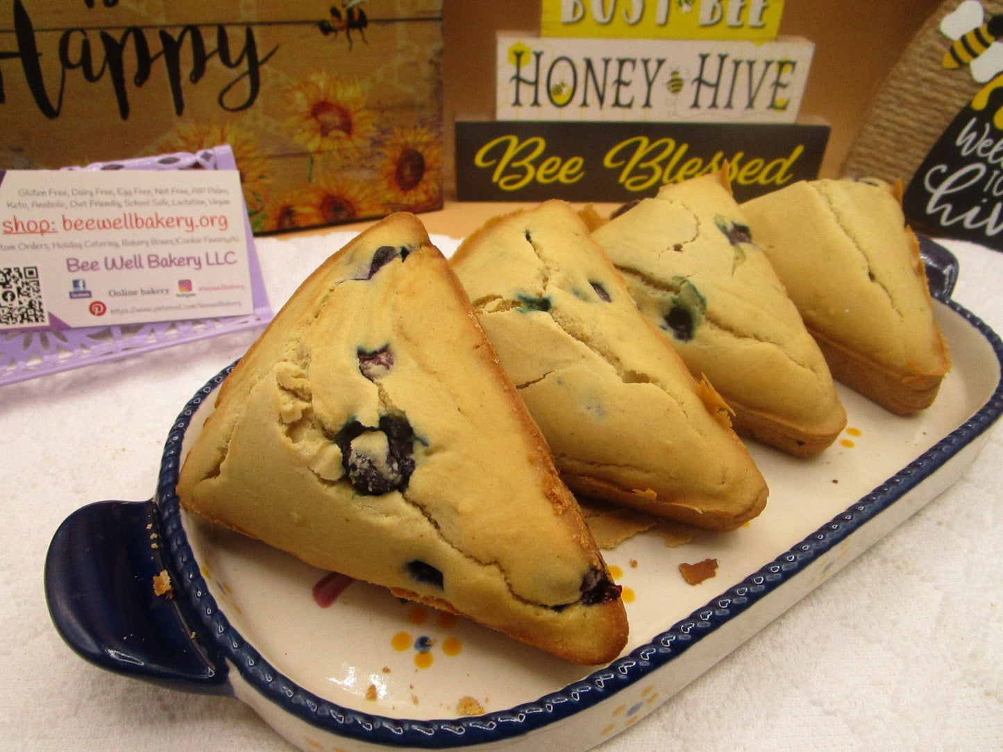 Scones riches en protéines sans gluten - Végétalien et sans noix
