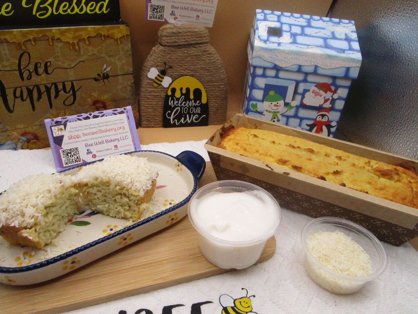 Pastel de Coco Keto - 7 Pulgadas, Postre Sin Gluten y Bajo en Carbohidratos