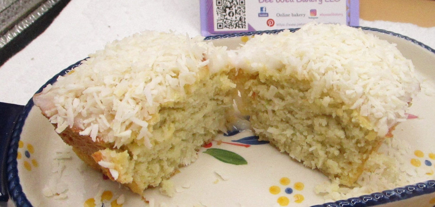 Pastel de Coco Keto - 7 Pulgadas, Postre Sin Gluten y Bajo en Carbohidratos