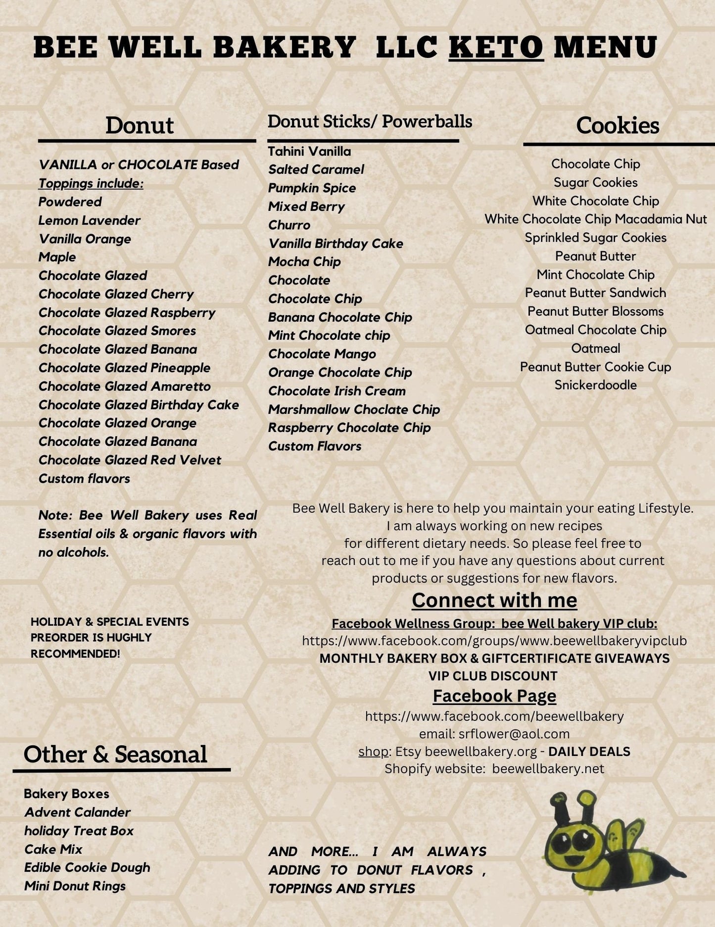 Boîte de Pâtisserie du Nouvel An - Assortiment Sans Gluten et Sans Produits Laitiers