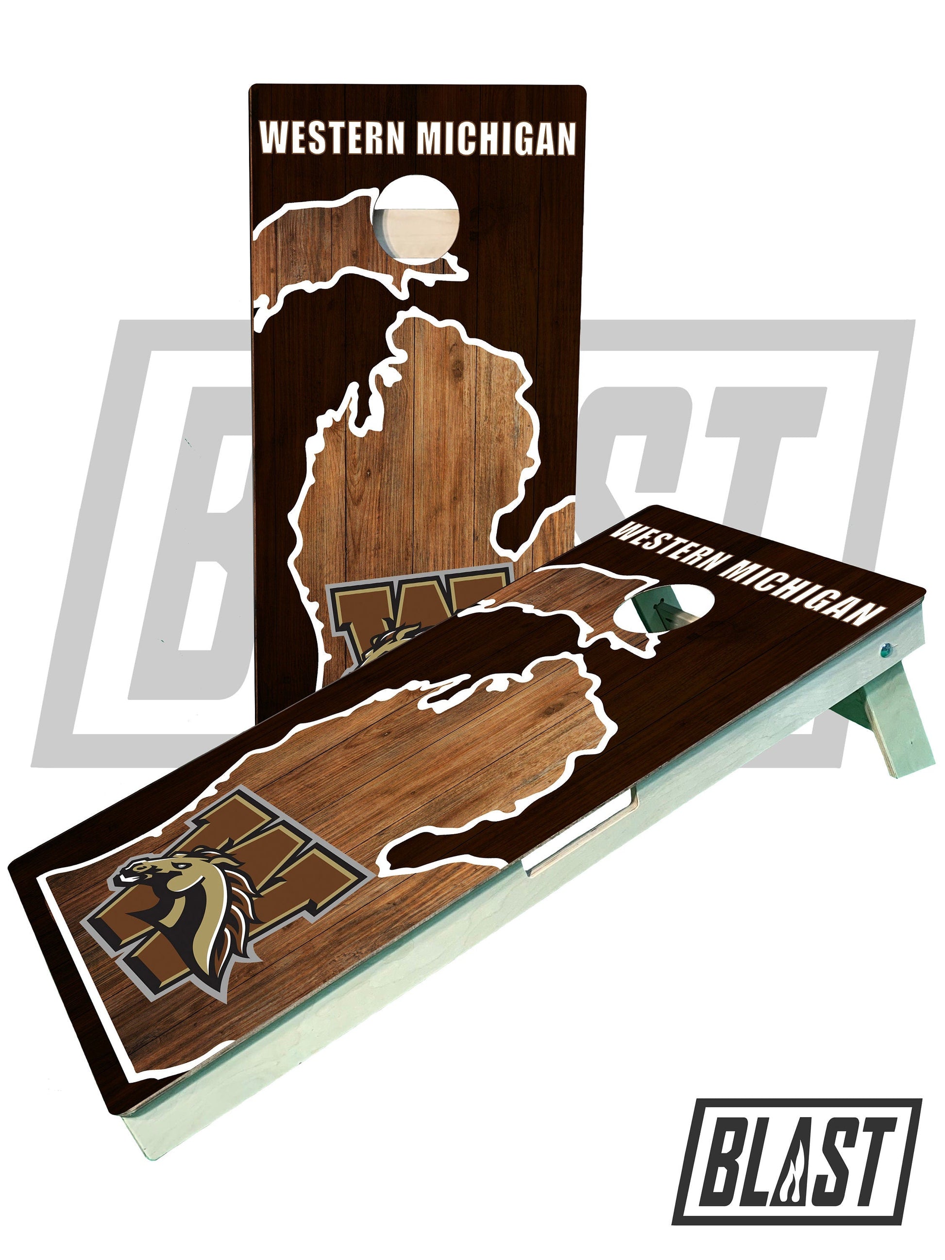 Premium WMU Cornhole Boards - Ultimate Outdoor Game Experience - Korvel