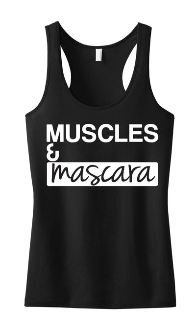 MUSCLES & MASCARA Black Workout Tank