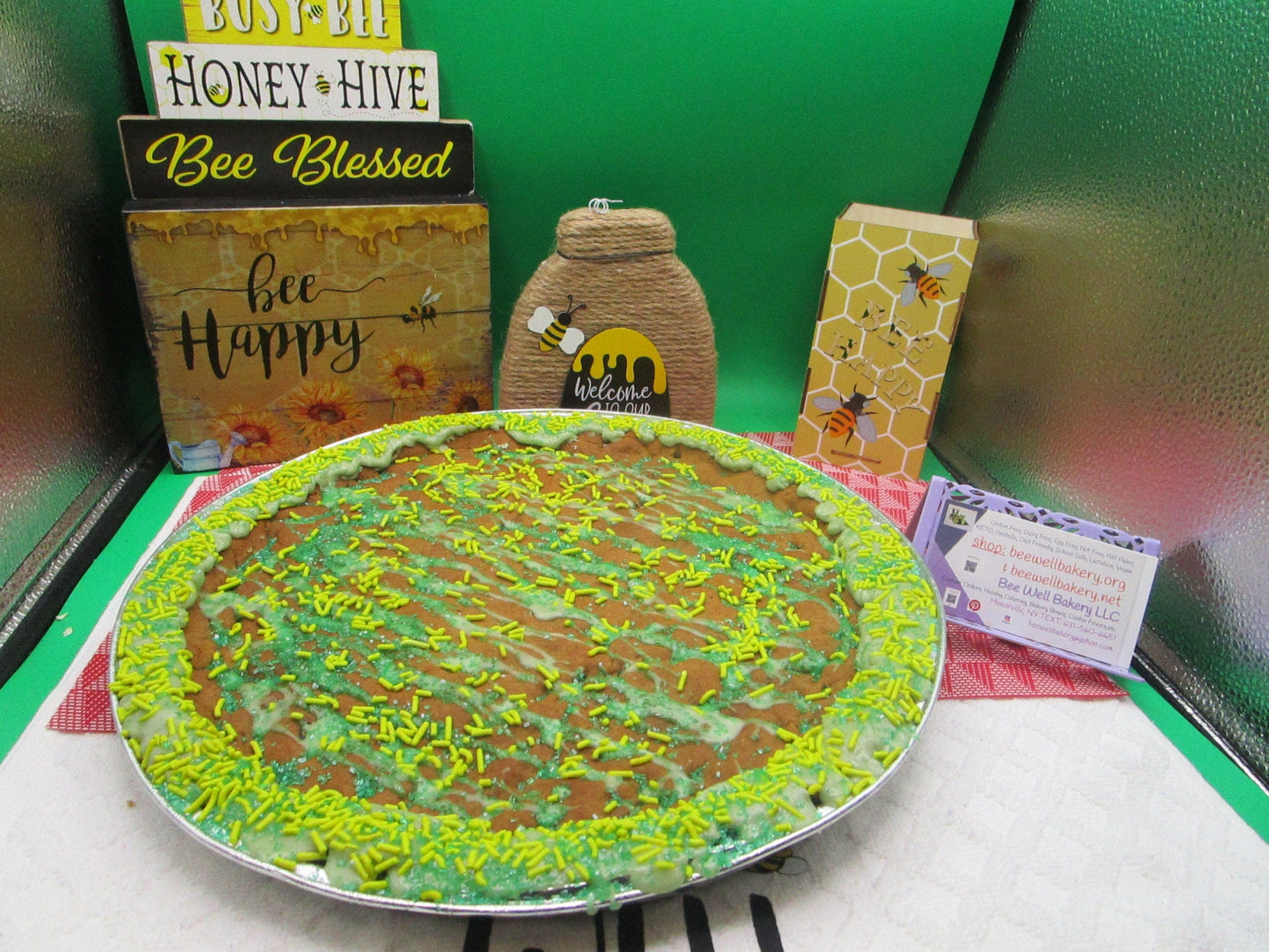 Gluten Free Jumbo Cookie Cake - Vegan & Allergy Friendly