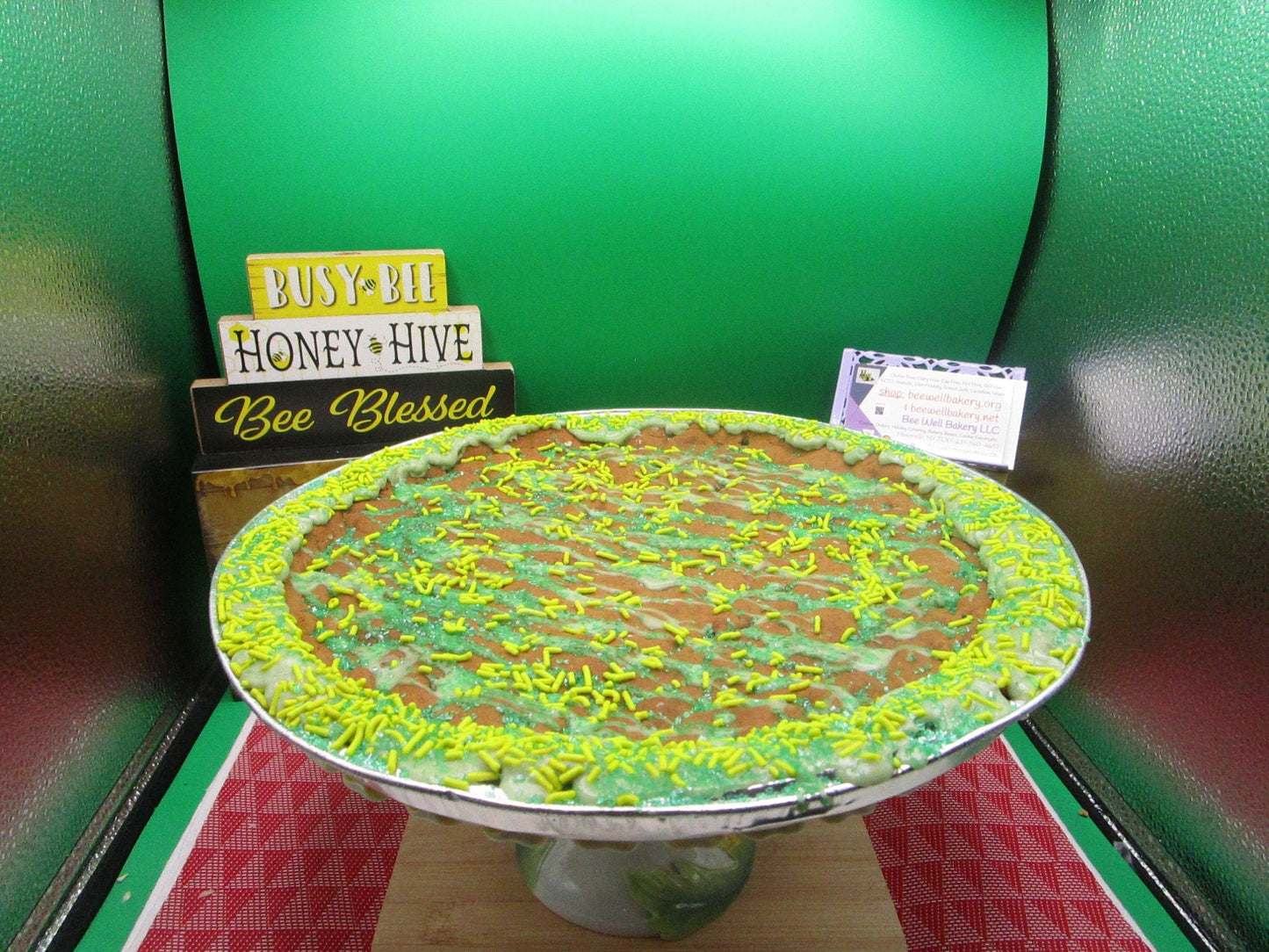 Gluten Free Jumbo Cookie Cake - Vegan & Allergy Friendly