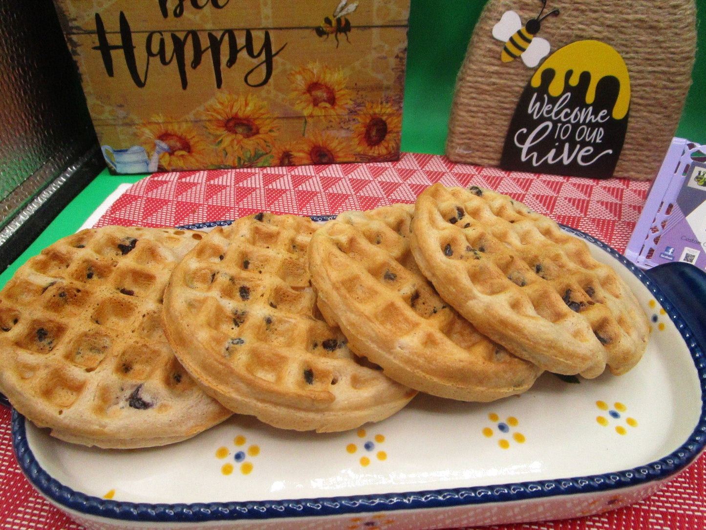 Grain Free Cherry Waffles - AIP Paleo, Vegan, Gluten Free